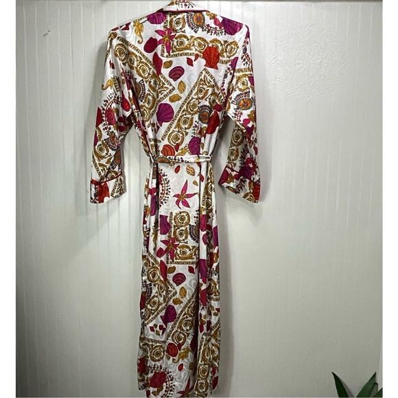VINTAGE MARY MCFADDEN Satin wrap robe - Picture 3 of 6